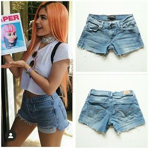 Levi's Shorts - Levi's 524 Low Rise Cut Off Jean Short 26" waist Levi's Shorts - Levi's 524 Low Rise Cut Off Jean Short 26" waist
